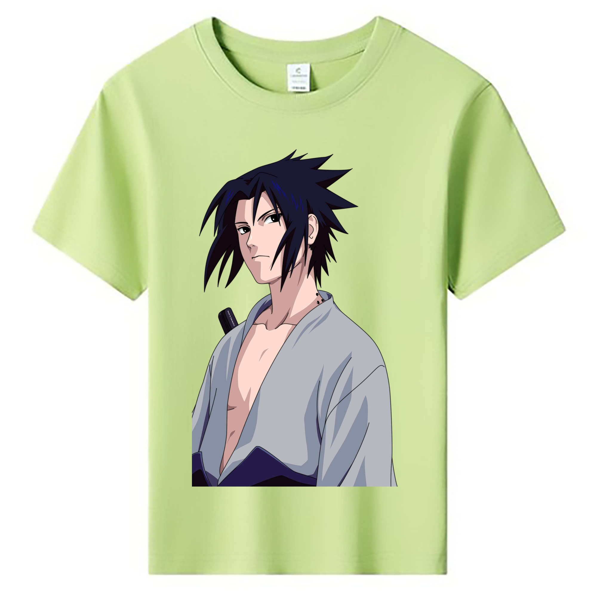 （画像用） NARUTO -ナルト- うちは サスケ Uchiha Sasuke 綿100％キッズTシャツ（フロントプリント）